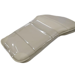 Toeboard cover for A-dec 511A dental chair with sewn upholstery