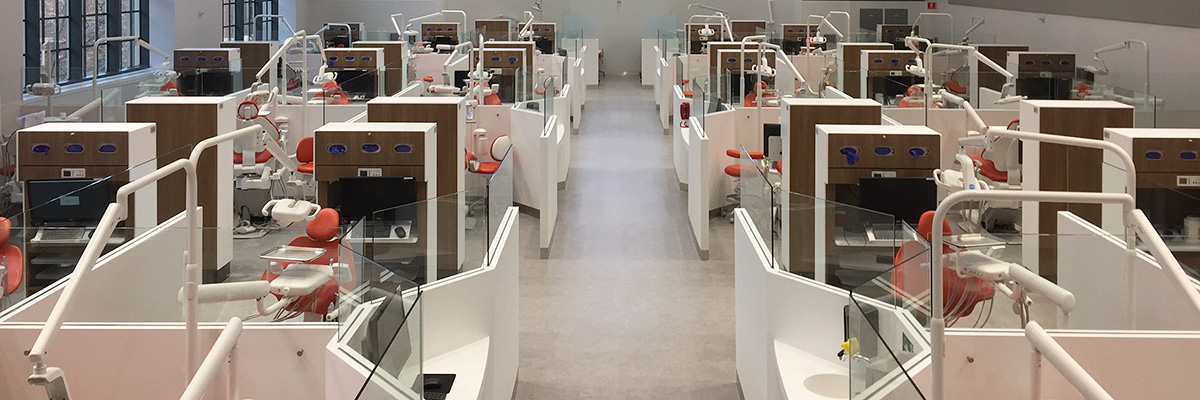 Dental school with A-dec dental equipment 
